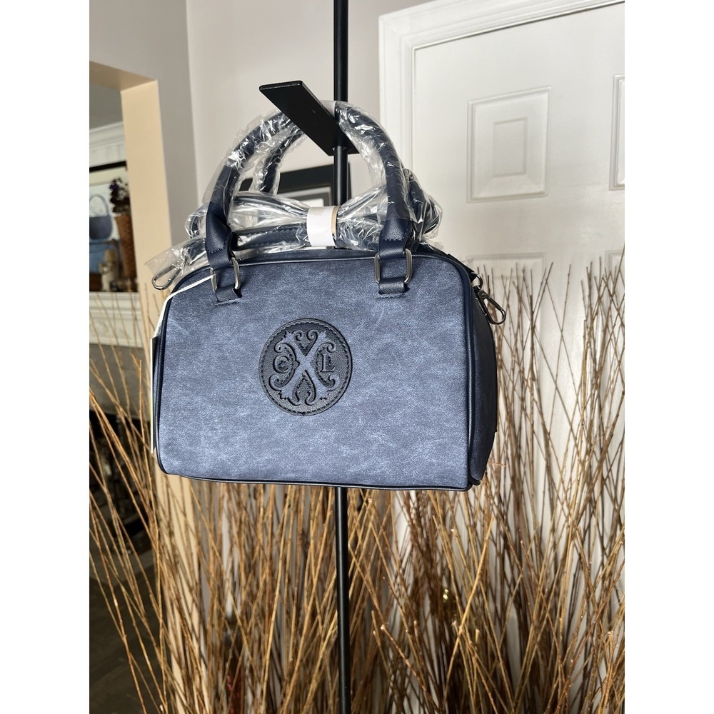 CXL Christian Lacroix Jasper Indigo Denim Satchel NWT CityCore Date nights